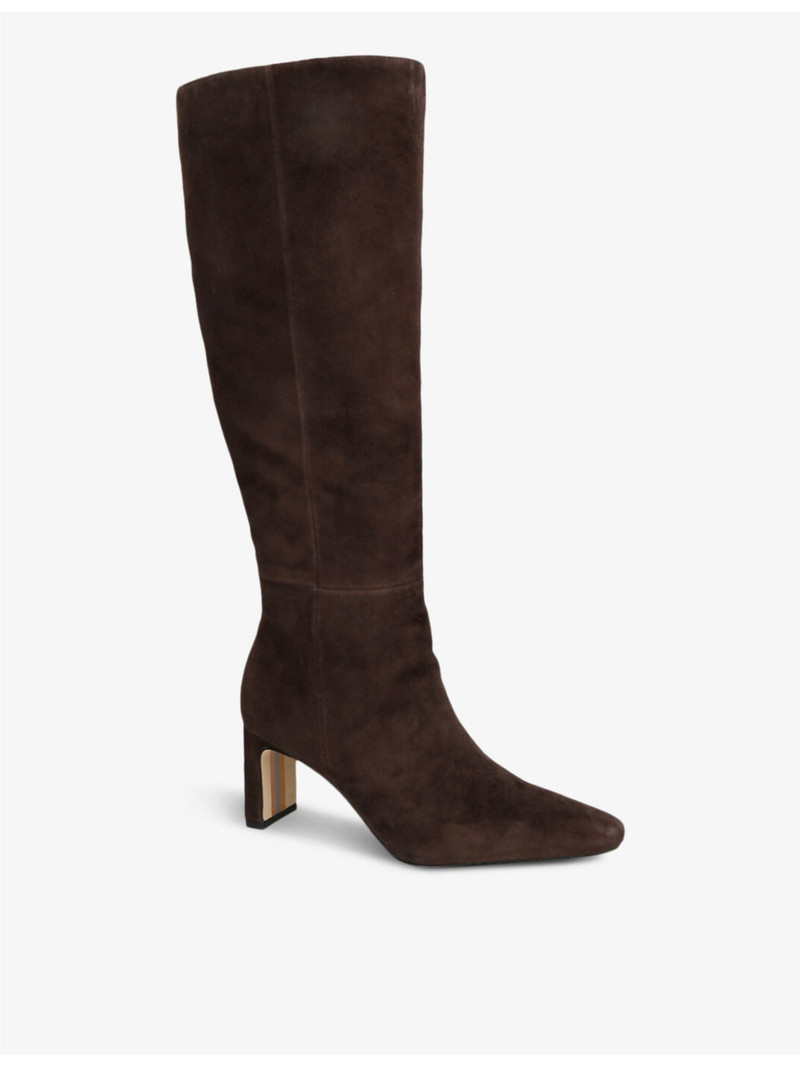 Sam Edelman Sylvia Suede Heeled Knee-High Boots outlook