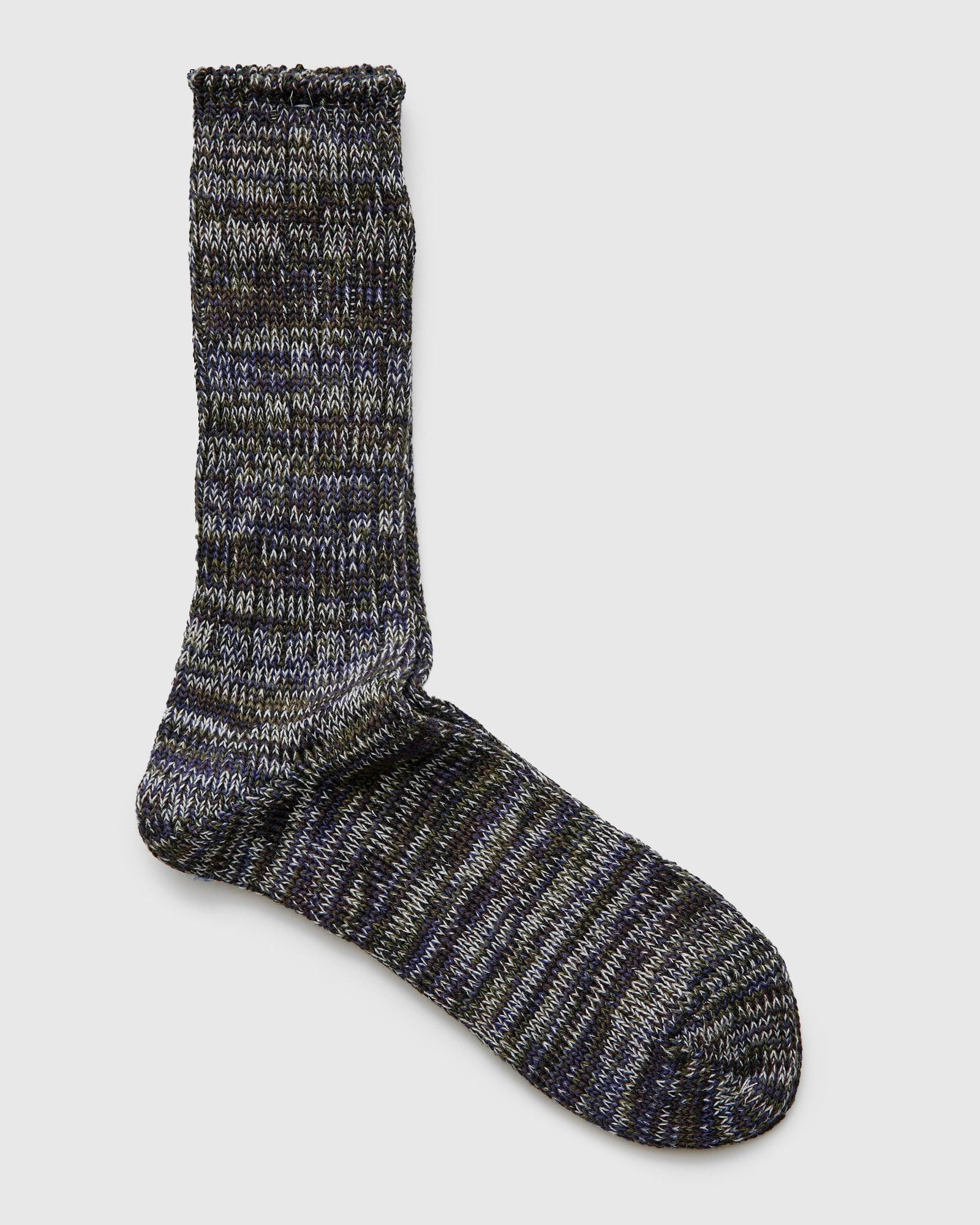 Melange Crew Sock in Cavern - 2