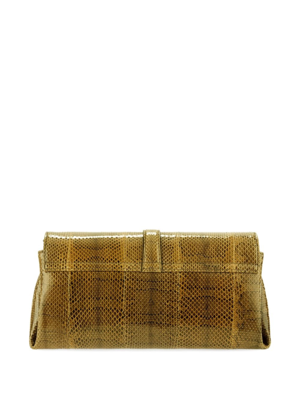 small gancini clasp snakeskin cross body bag - 2