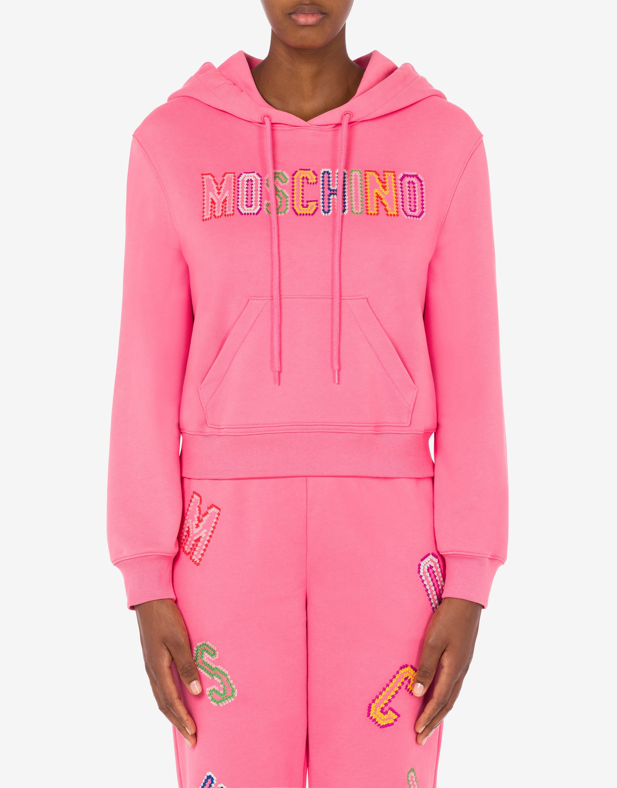 CROCHET LOGO ORGANIC COTTON HOODIE - 2