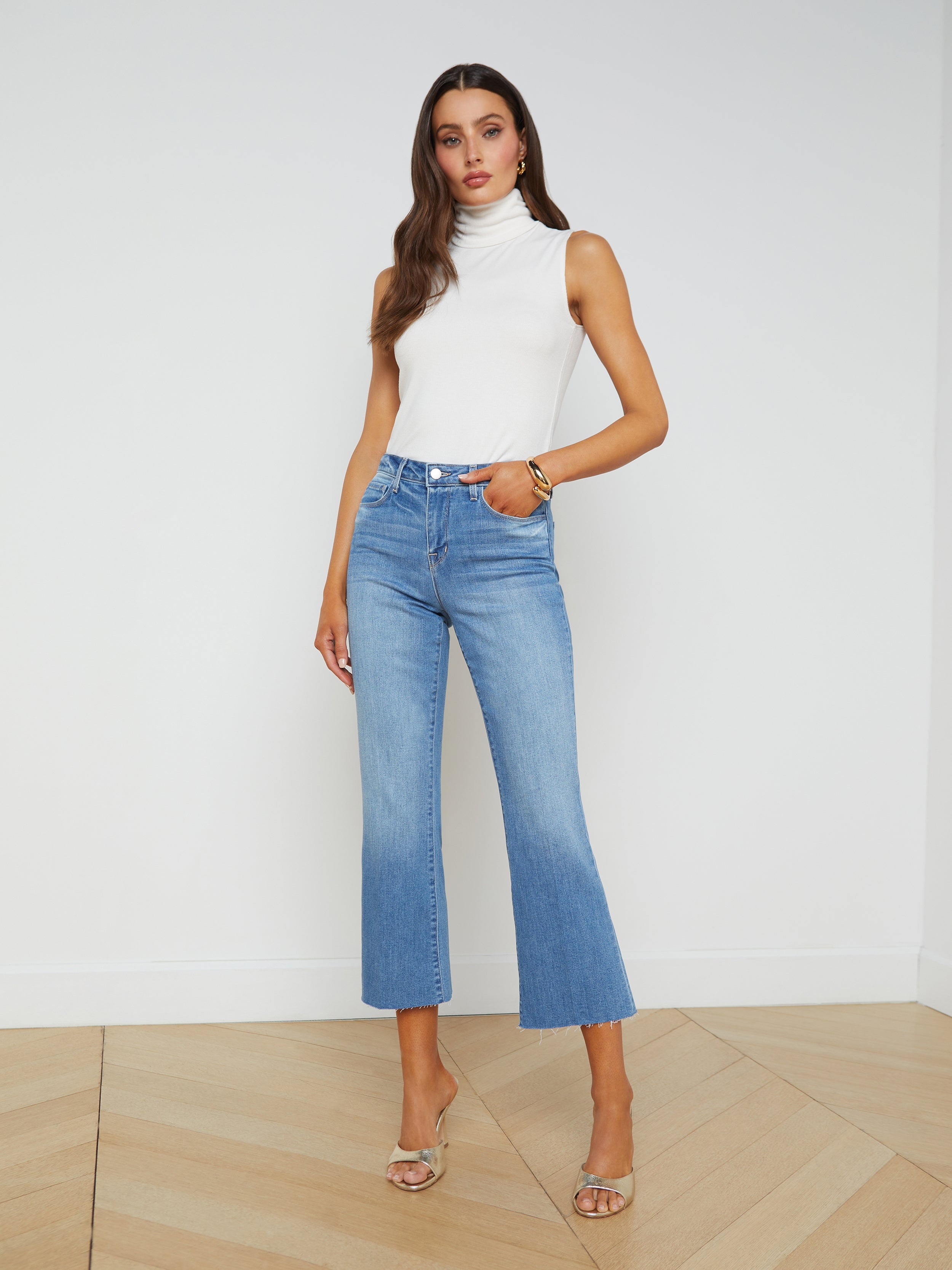 Kendra Cropped Flare Jean - 2