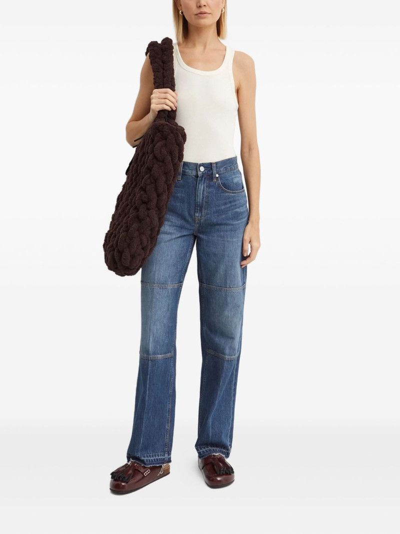 Helmut Lang logo embroidered top outlook
