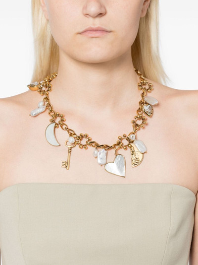 Erdem pearl-detailing polished-finish necklace outlook