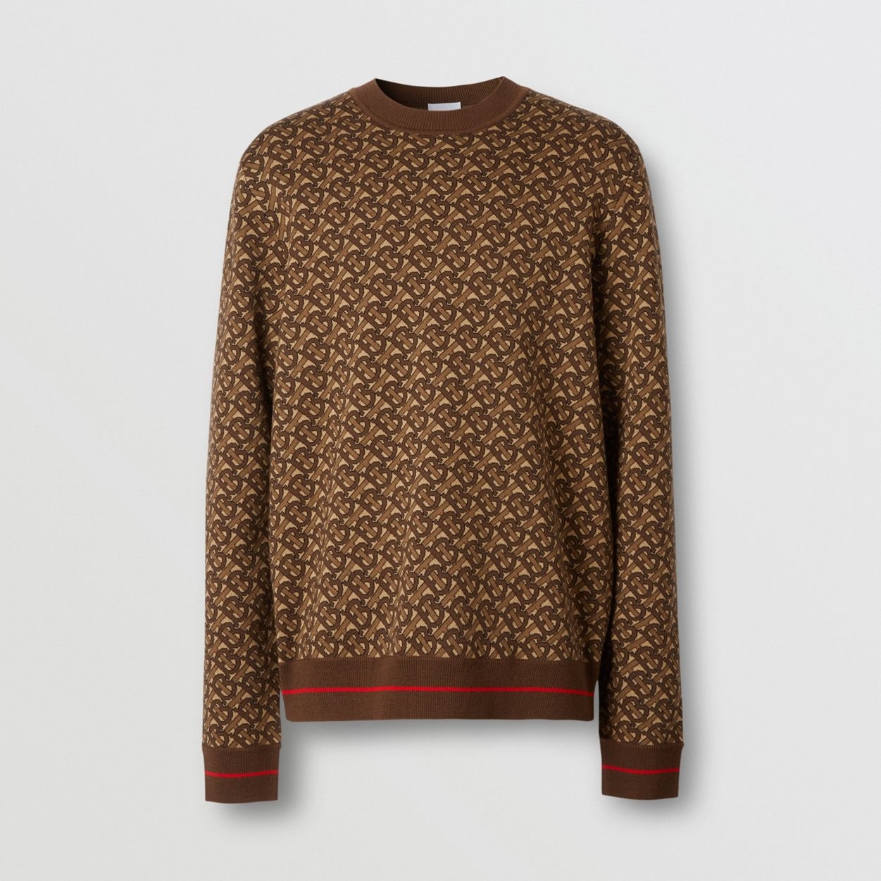 Monogram Merino Wool Jacquard Sweater - 1