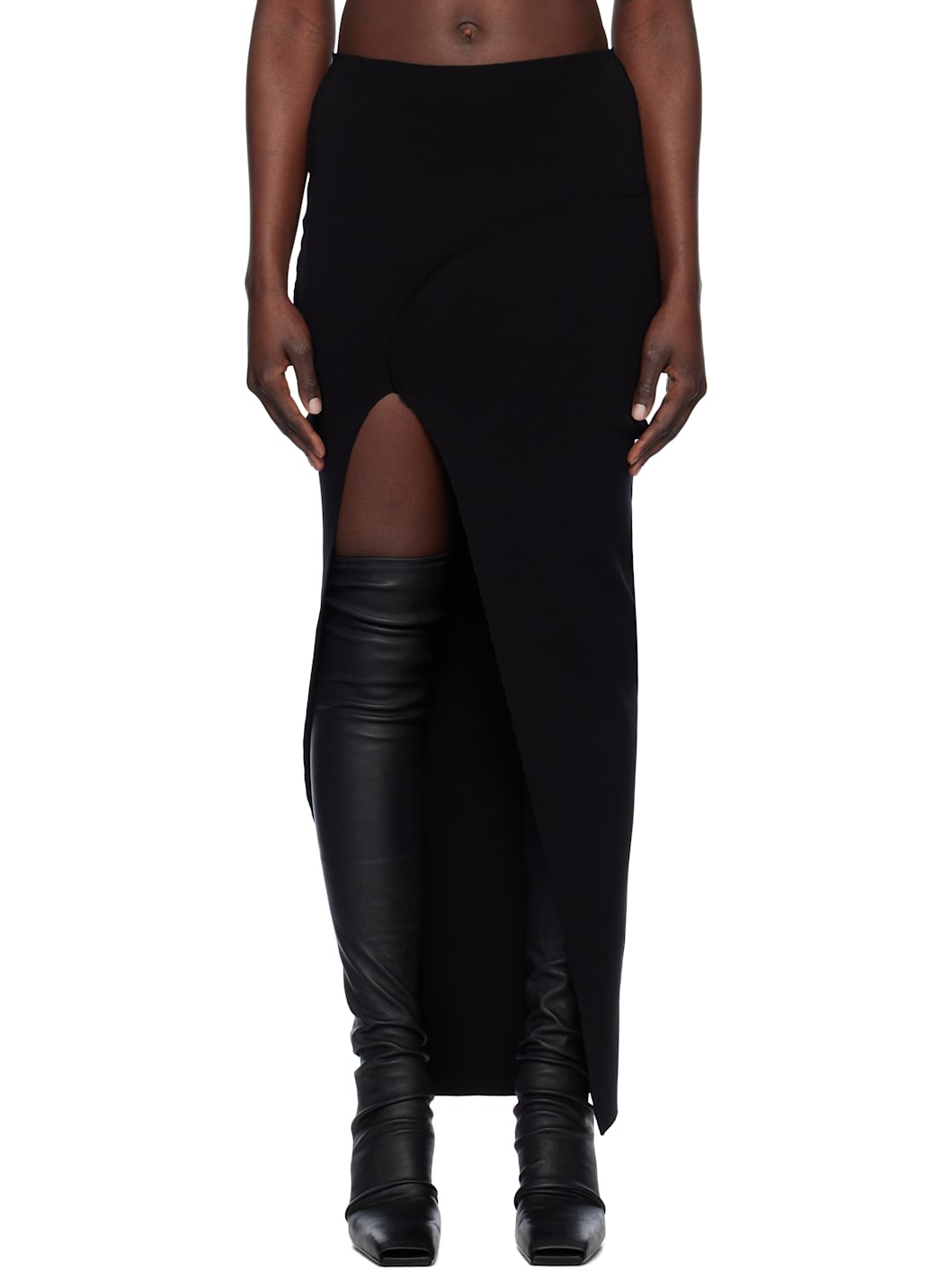 Black Hollywood Theresa Midi Skirt - 1