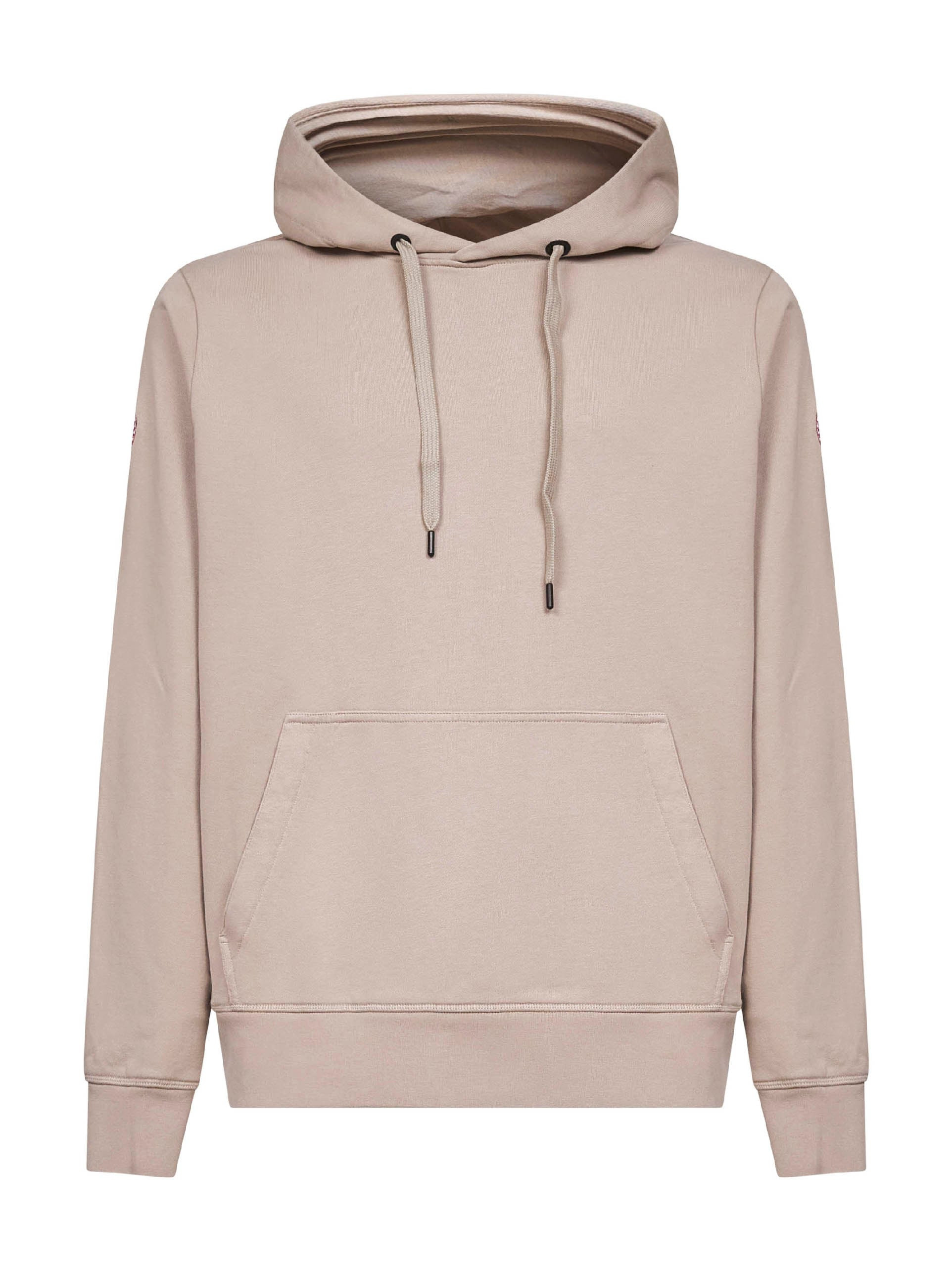 Beige Huron cotton hoodie - 1