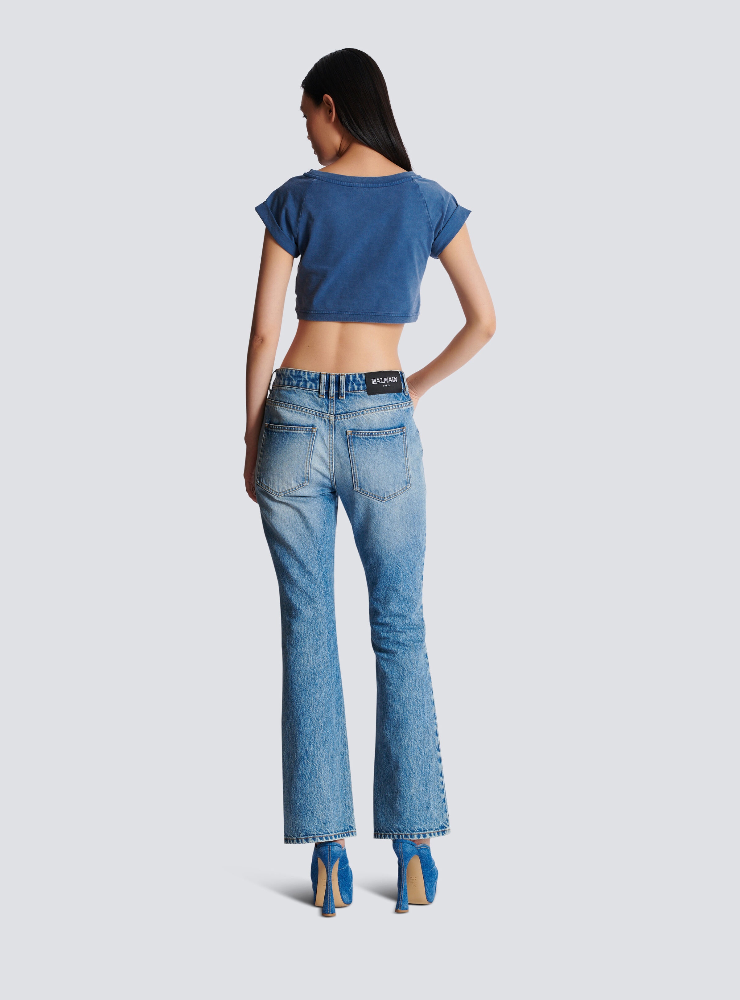 Flared denim jeans - 4