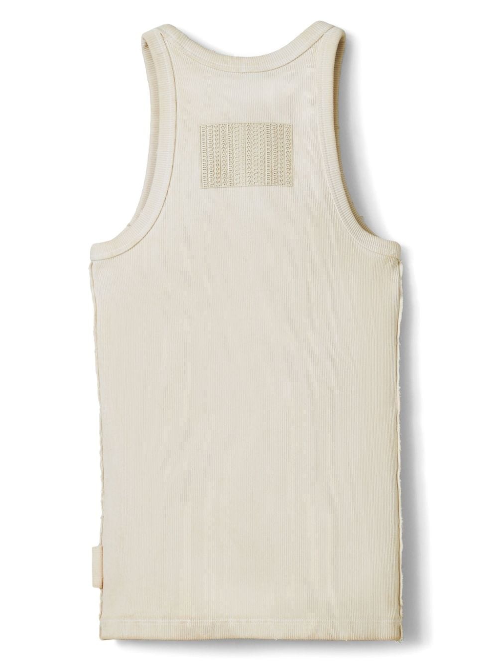 logo-print ribbed tank top - 6