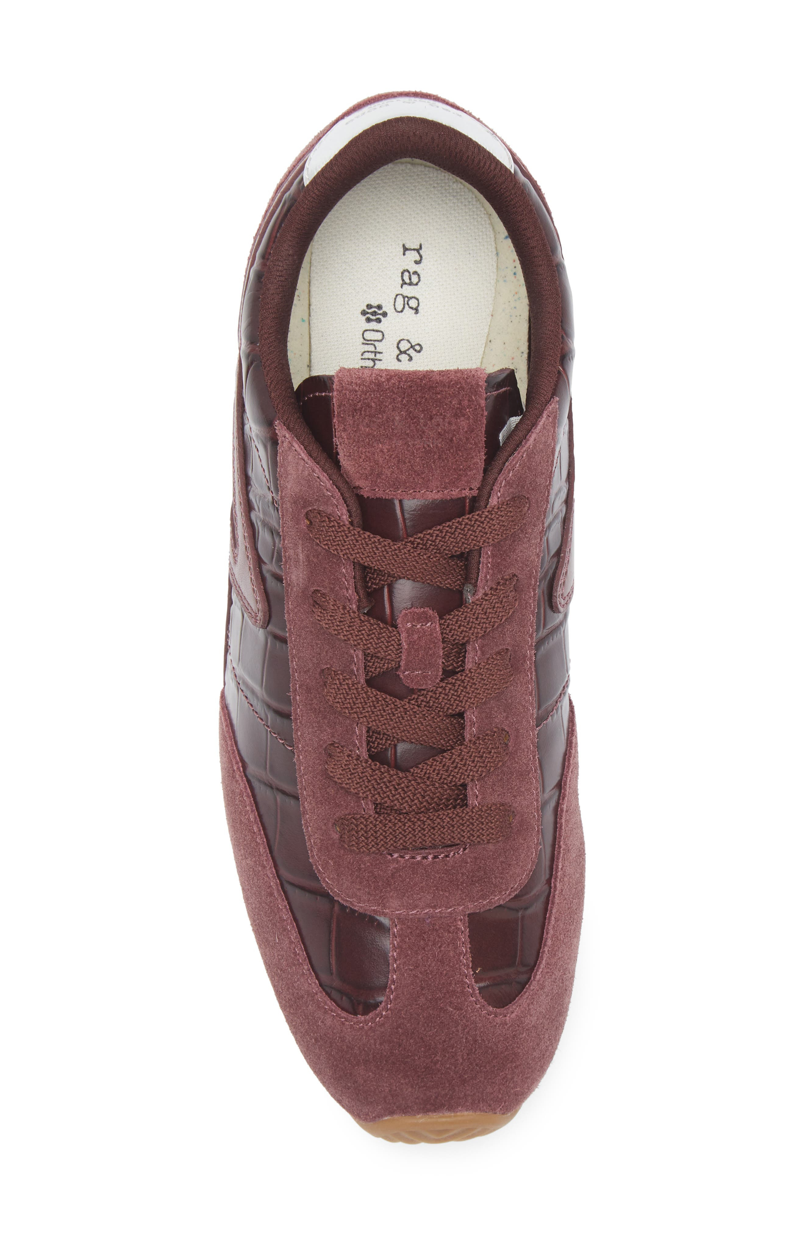 rag & bone Retro Runner Slim Ultra Sneaker in Burgundy at Nordstrom - 5