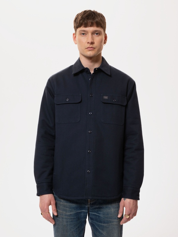 Glenn Padded Shirt Navy - 3