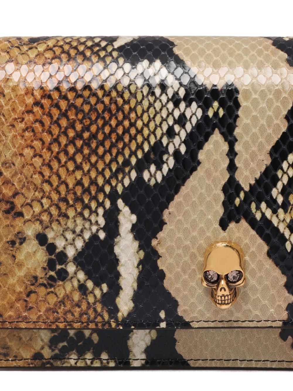 snakeskin shoulder bag - 4