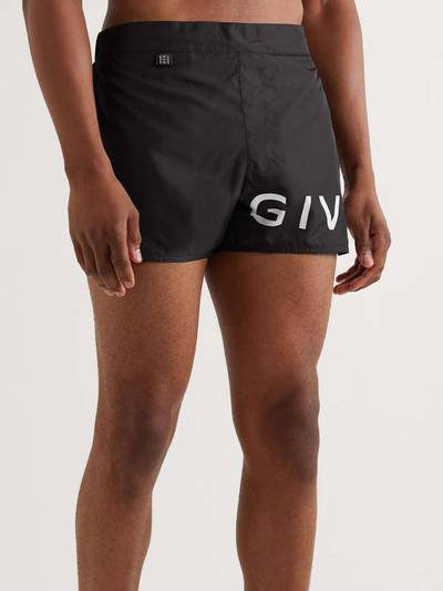 Givenchy Straight-Leg Short-Length Logo-Print Swim Shorts outlook