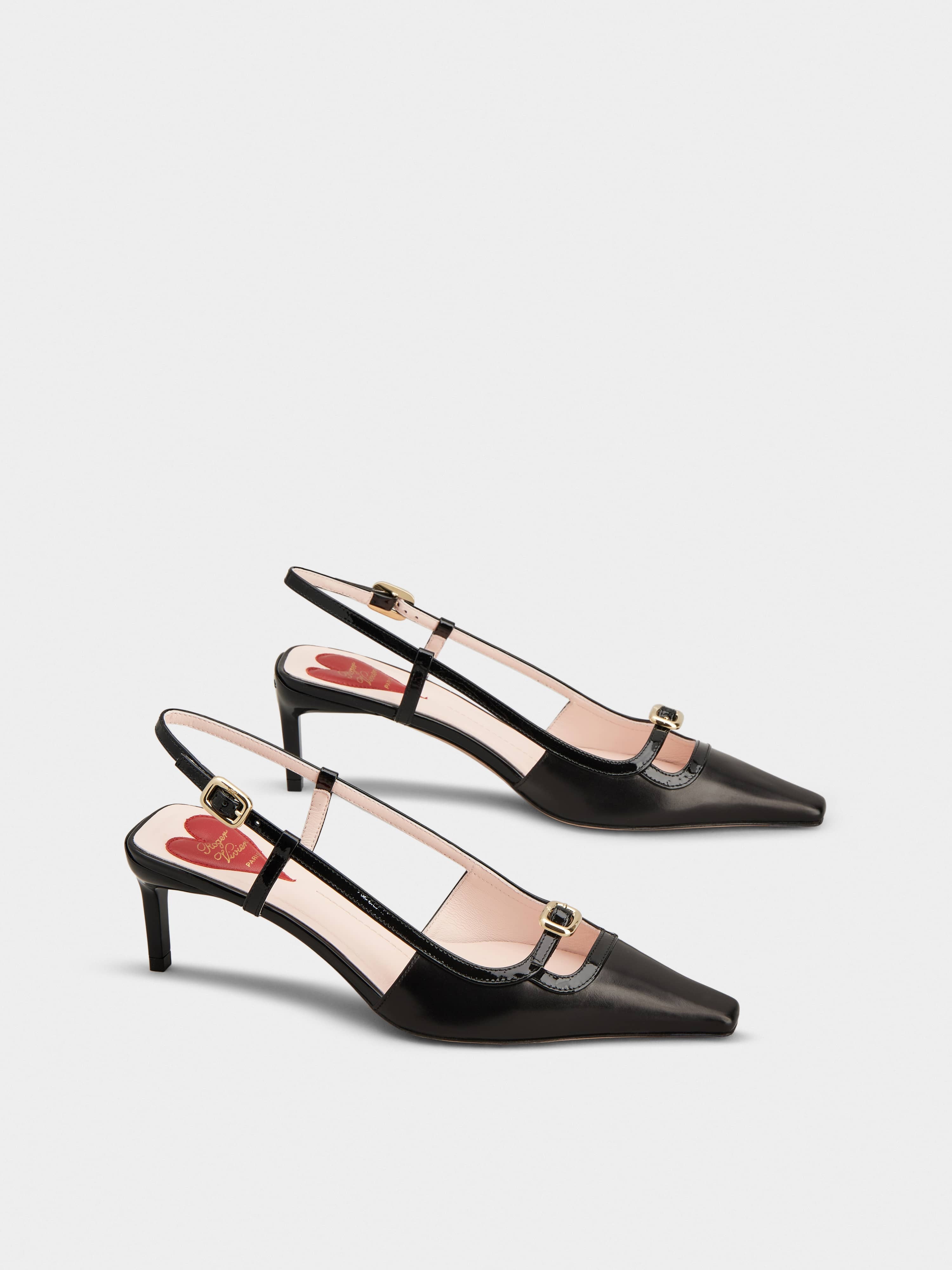 Viv' Canard Slingback Pumps in leather - 2