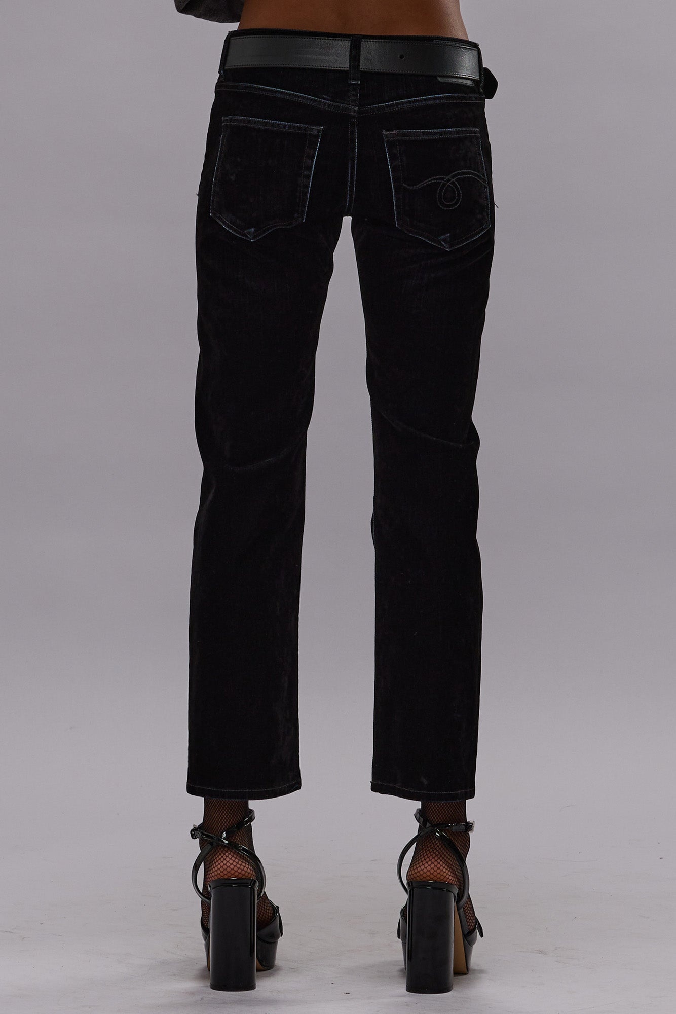 BOY STRAIGHT - FLOCKED BLACK - R13 - 7