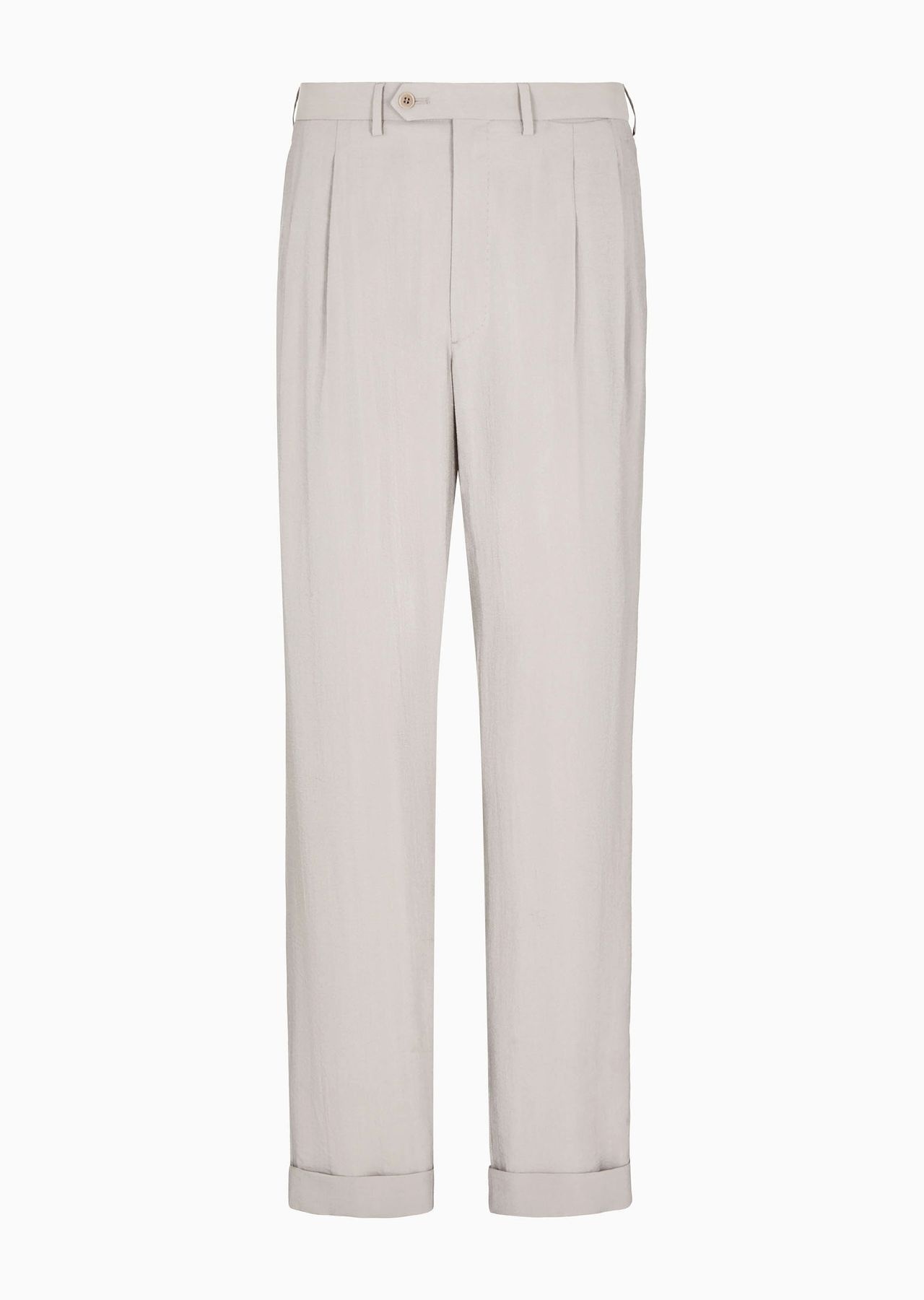 Two-dart trousers in a silk-blend twill - 1