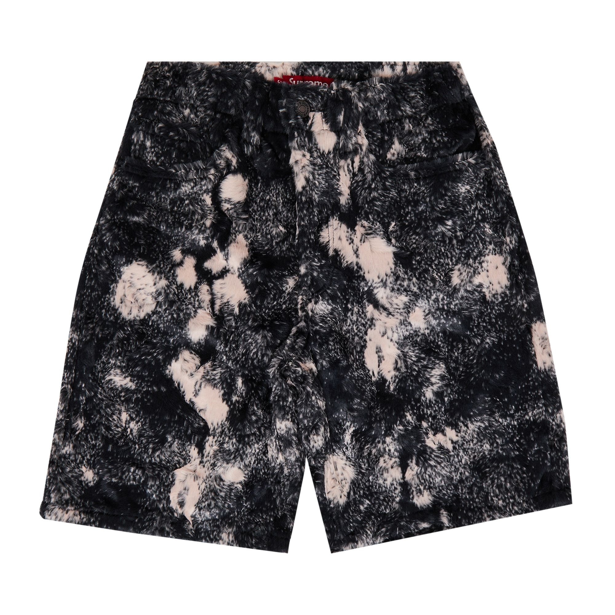 Supreme Faux Fur Short 'Black' - 1