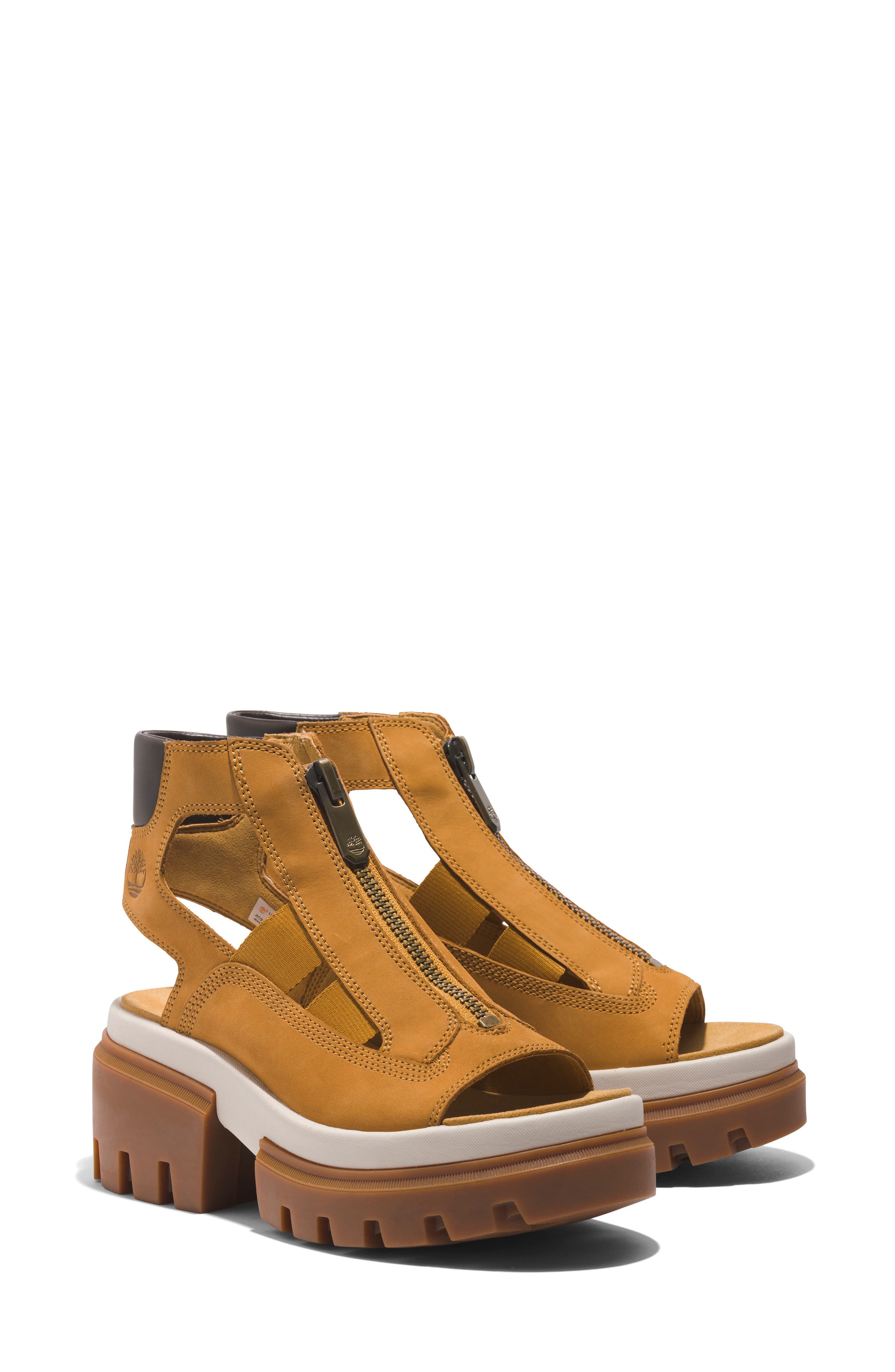 Timberland Everleigh Gladiator Sandal in Wheat Nubuck at Nordstrom - 7