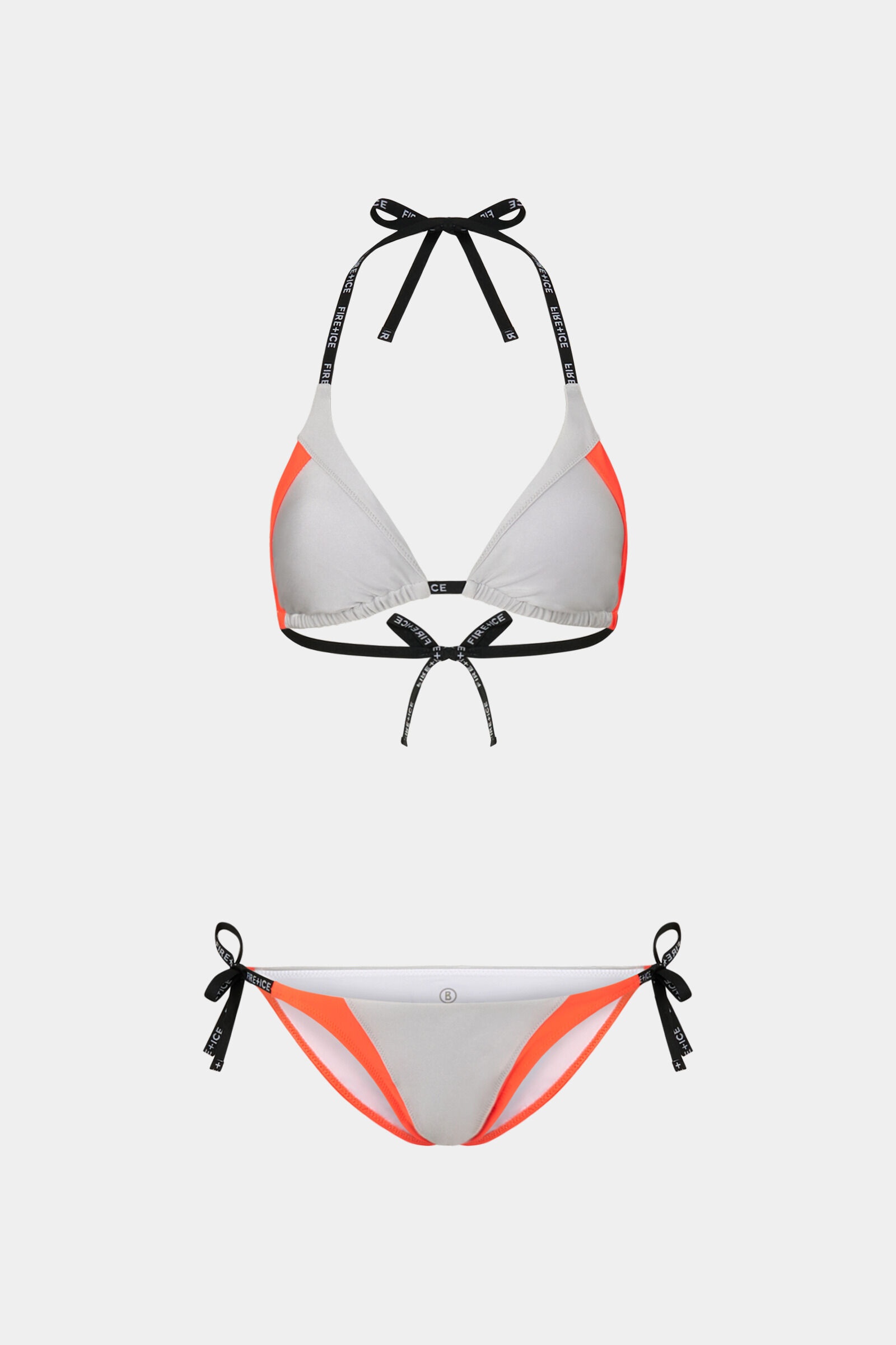Baila Bikini in Silver/Coral - 1