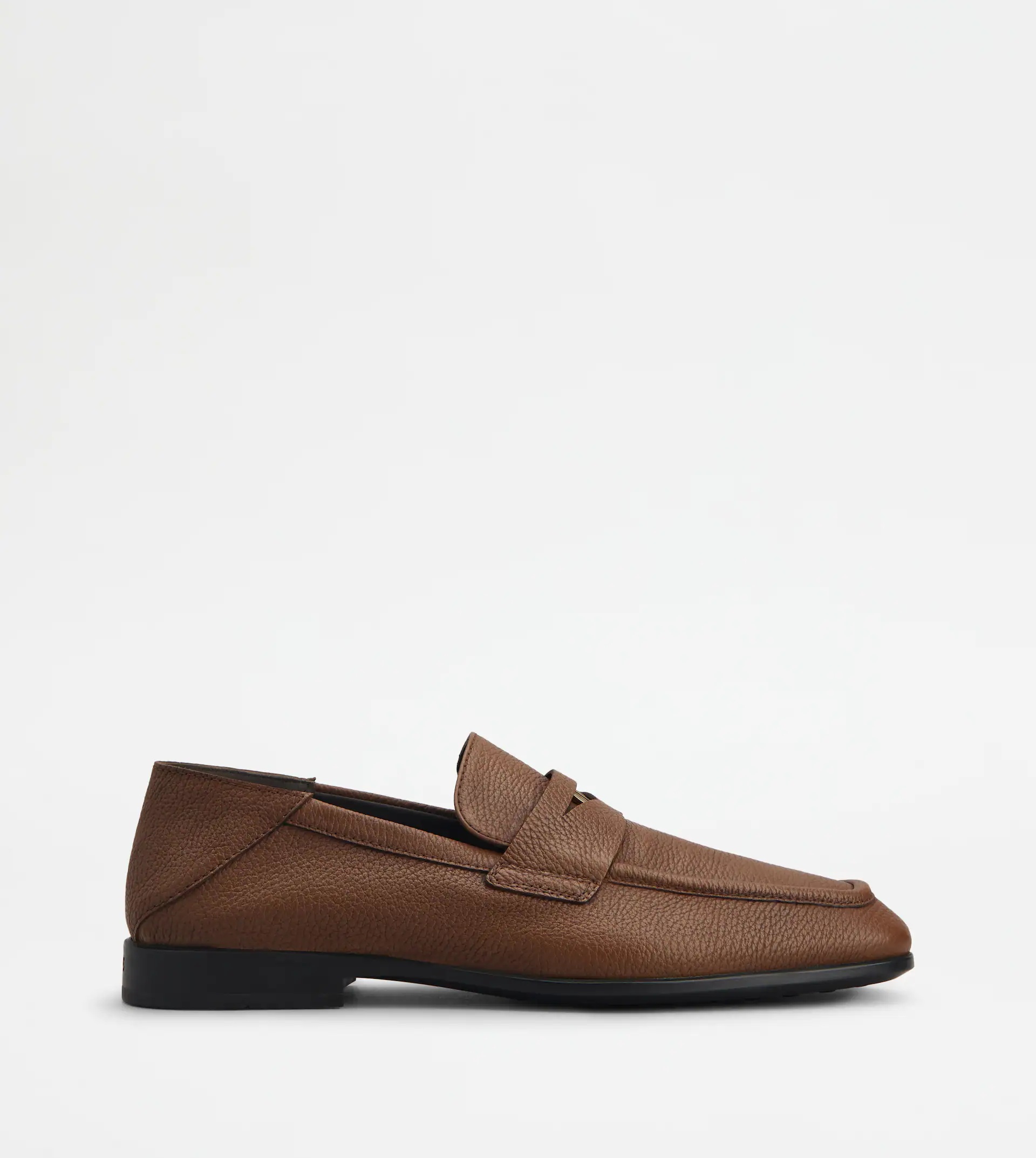 LOAFERS IN LEATHER - BROWN - 1