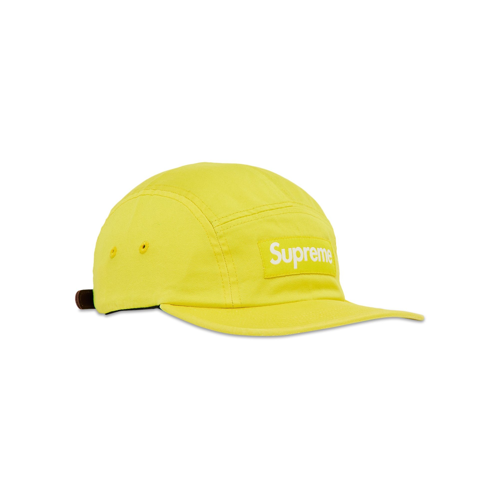 Supreme Washed Chino Twill Camp Cap 'Yellow' - 2