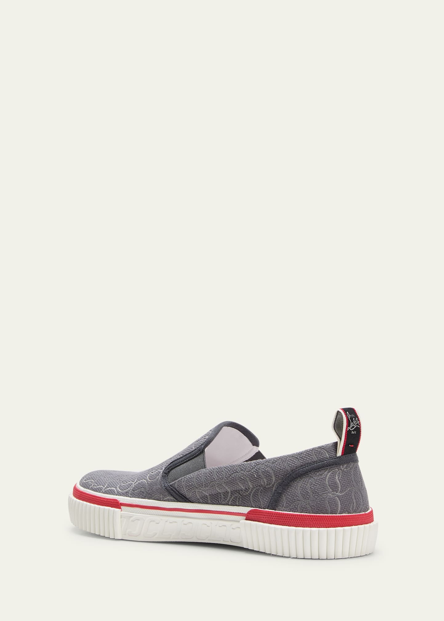 Men's Pedro Boat Jacquard Monogram Slip-On Sneakers - 4