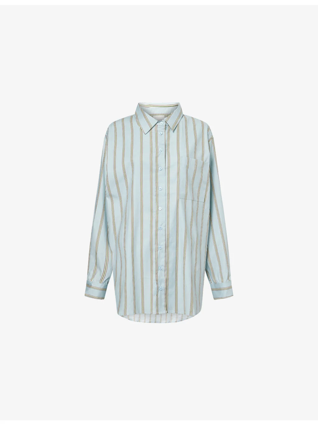 Eli Stripe-Pattern Stretch-Cotton Shirt - 1