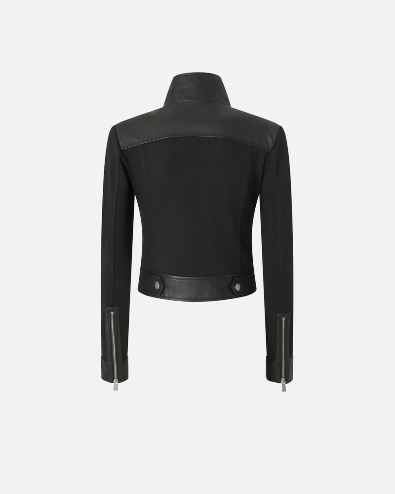 DUAL-FABRIC BIKER JACKET 6
