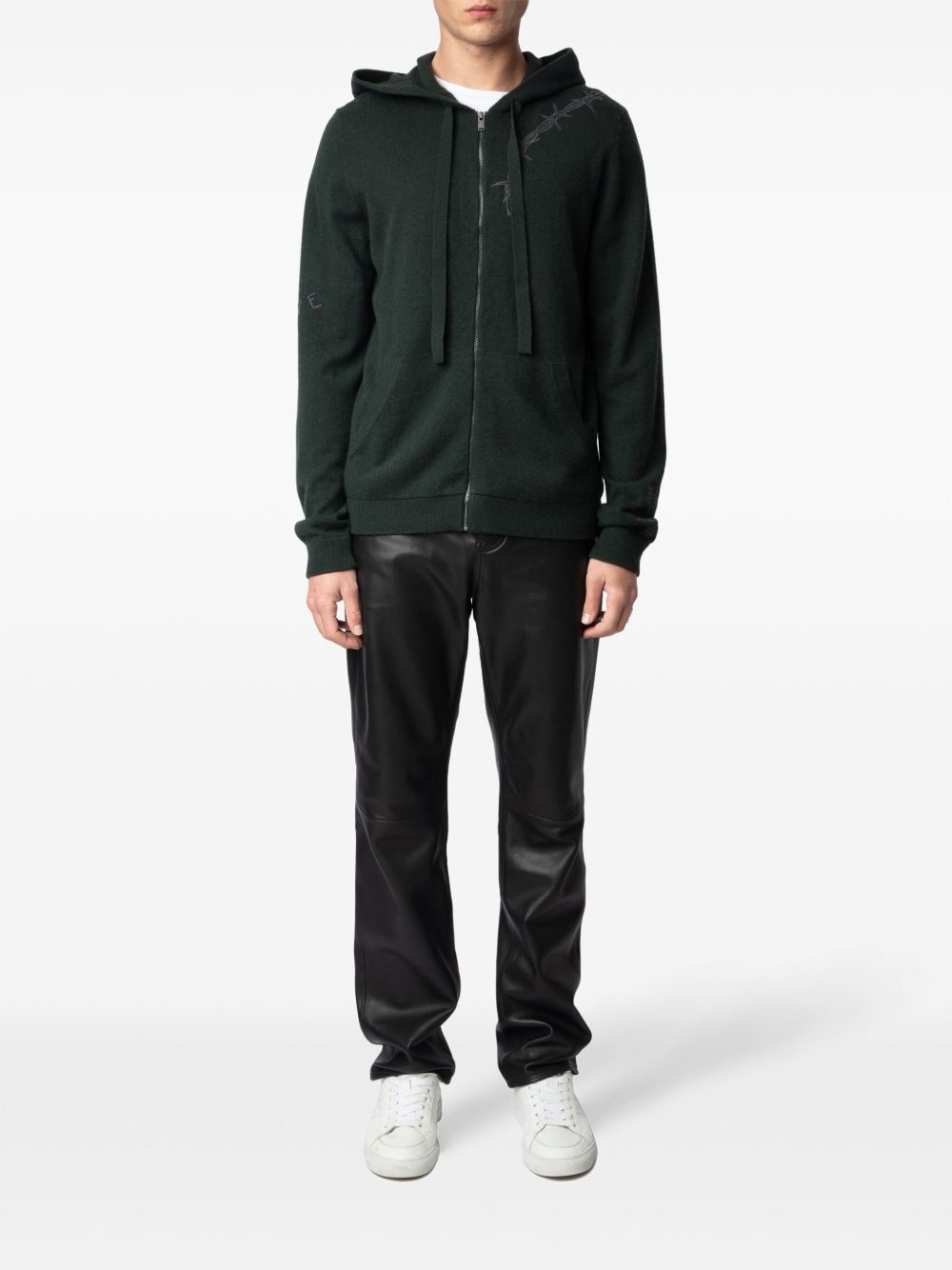 Clash zip-up hoodie - 2