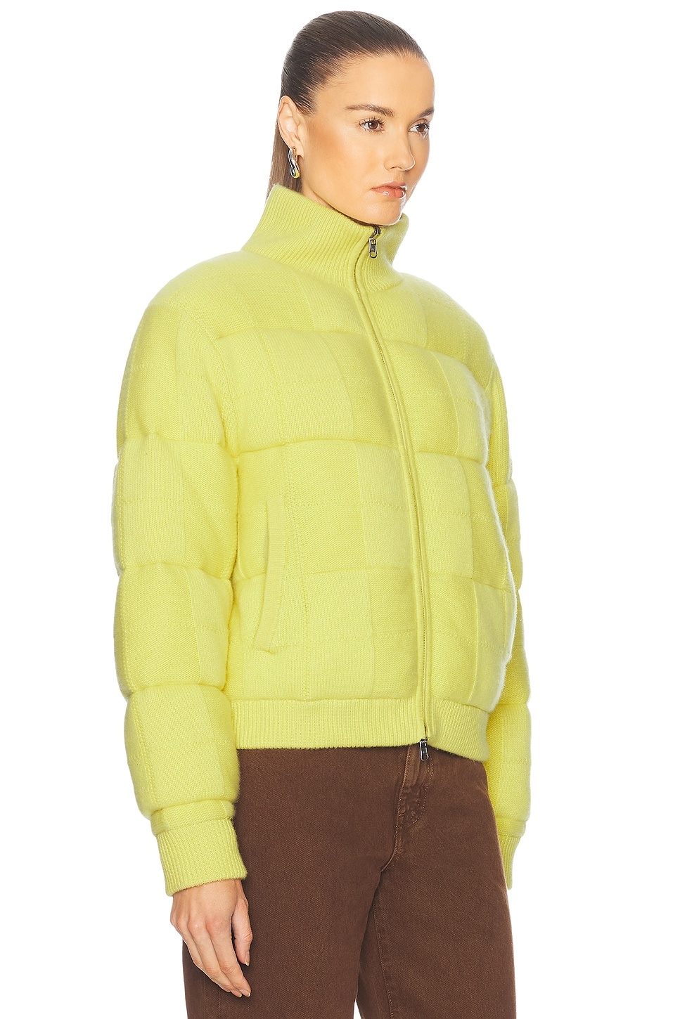Quilted Cashmere Blend Puffer Jacket - 3
