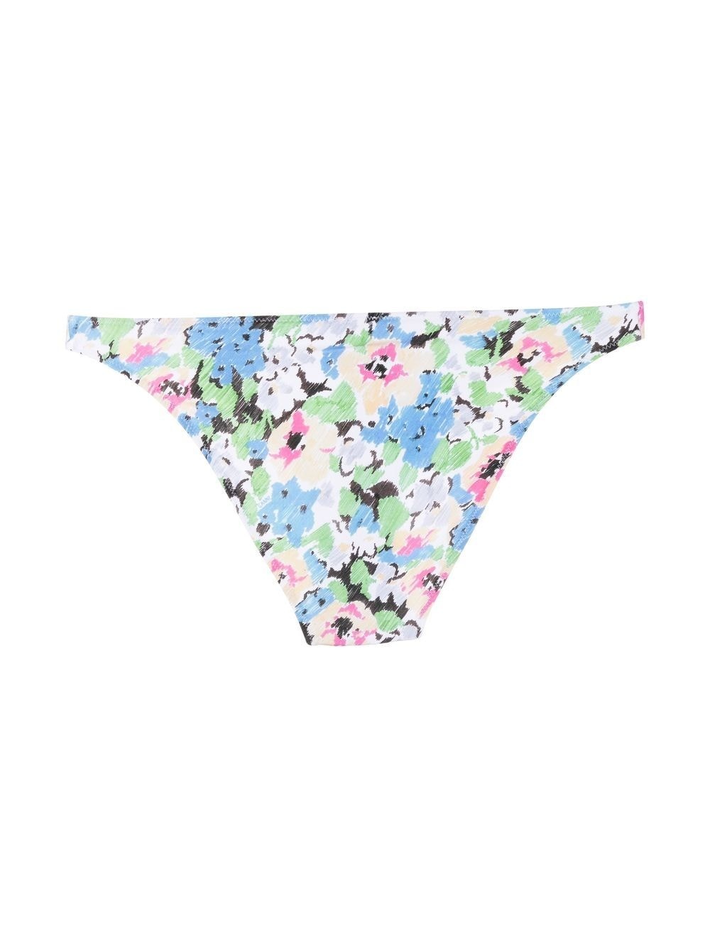 floral pattern bikini bottoms - 2