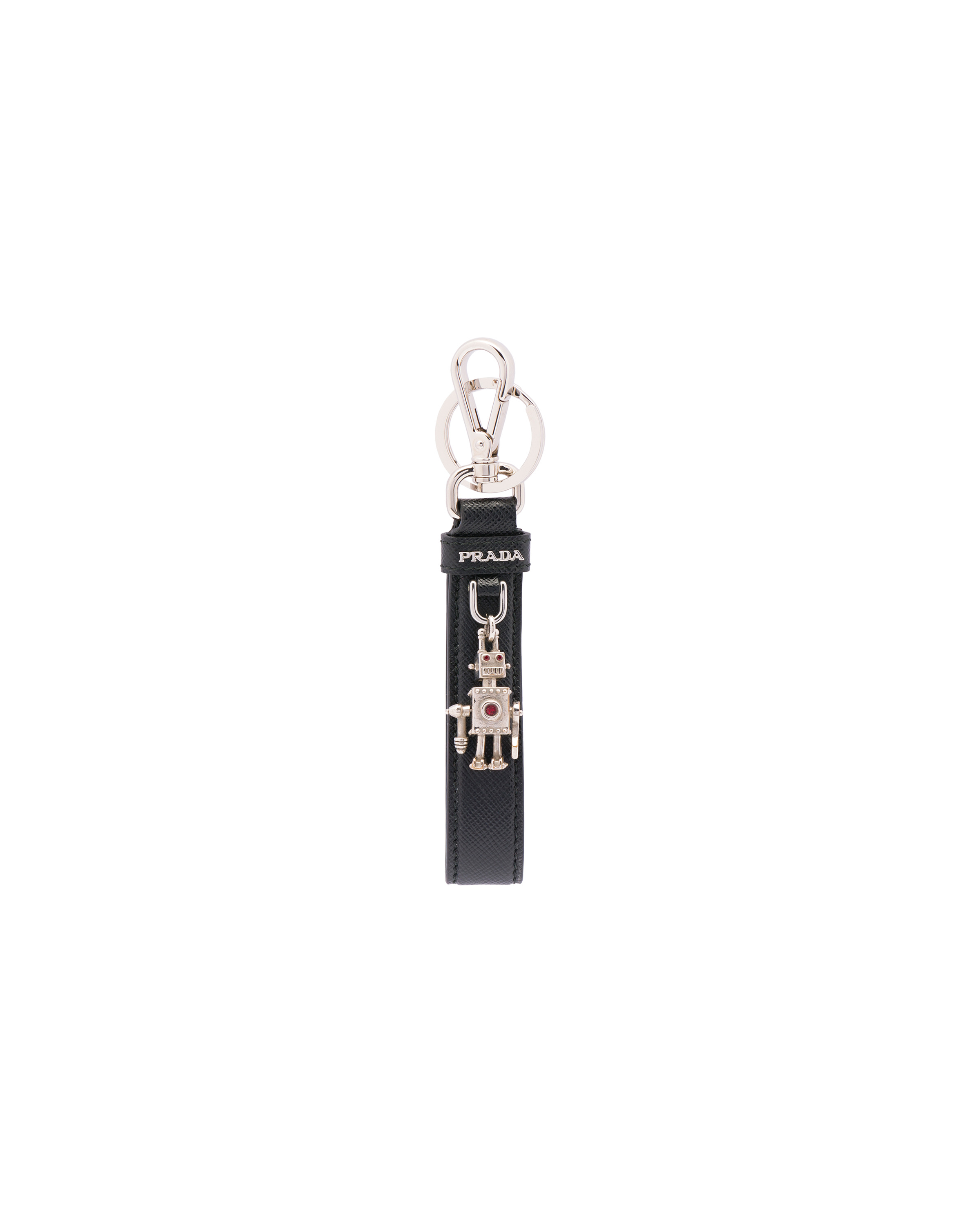 Prada Saffiano Leather Keychain 2024