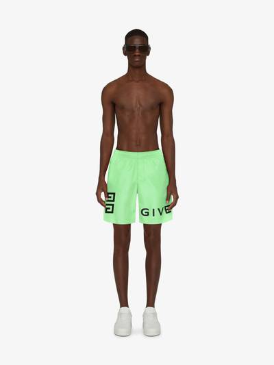 Givenchy 4G LONG SWIM SHORTS IN RECYCLED NYLON outlook