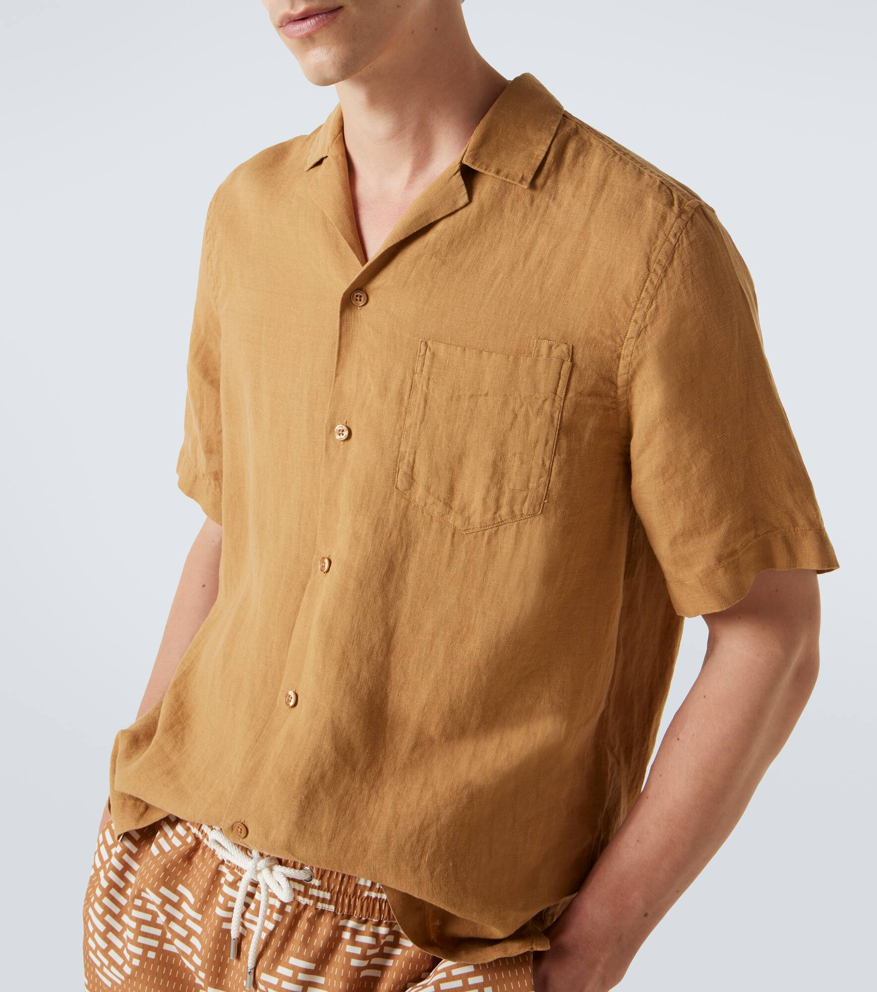 Angelo linen bowling shirt - 5