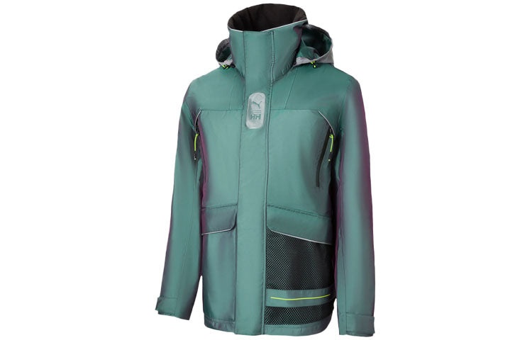 PUMA x Helly Hansen Tech Stormcell Jacket 'Green Black' 598277-94 - 4