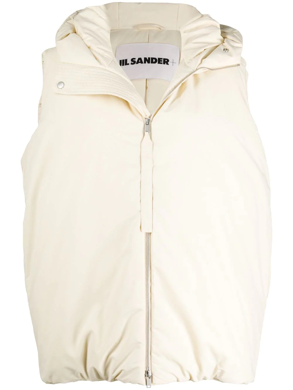 oversized sleeveless padded jacket - 1