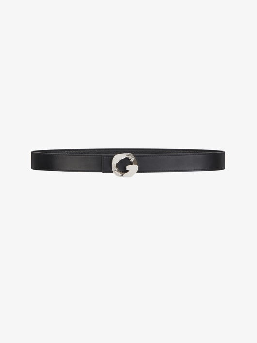 G CHAIN BUCKLE BELT IN LEATHER - 1