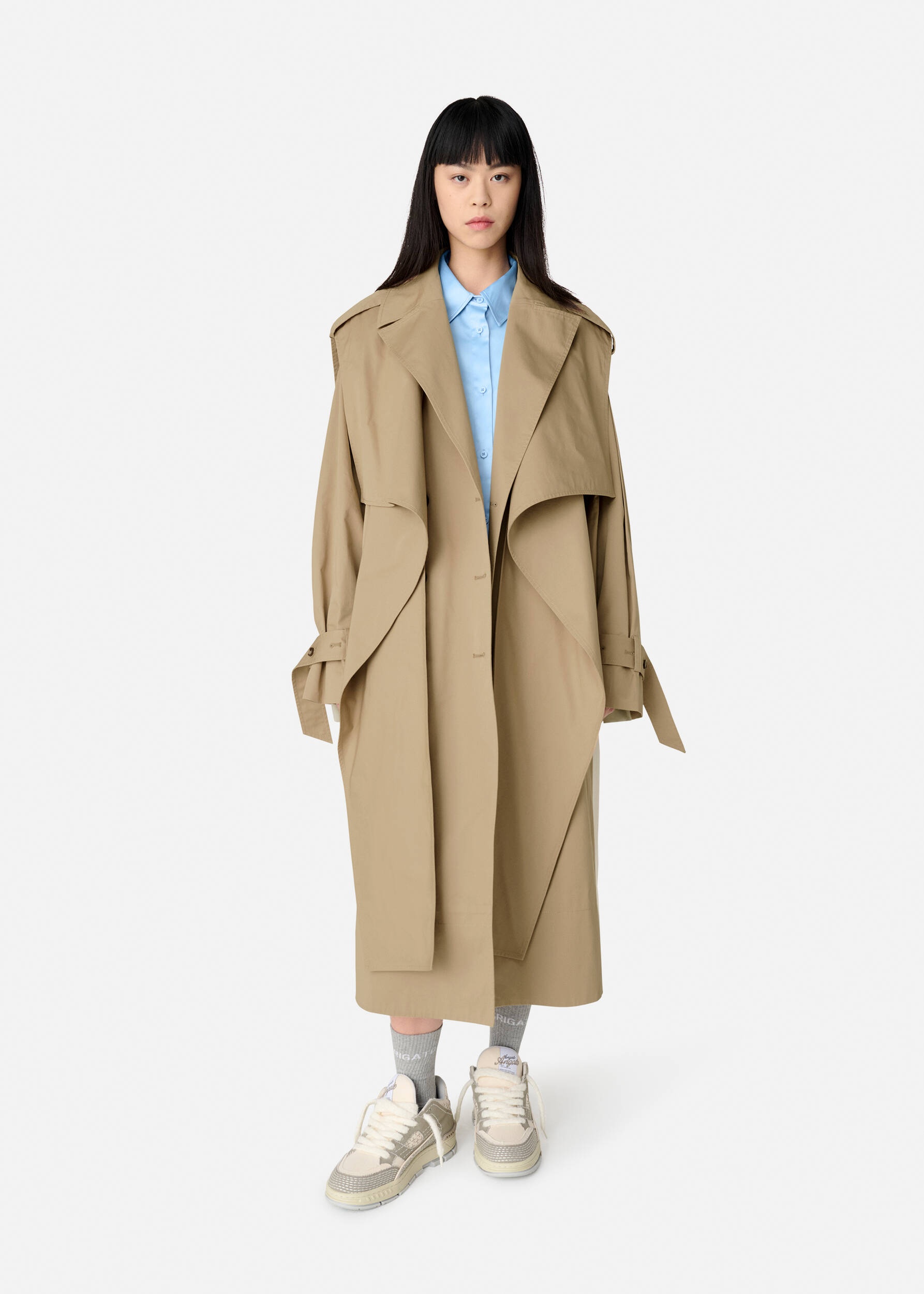Split Trench Coat - 2