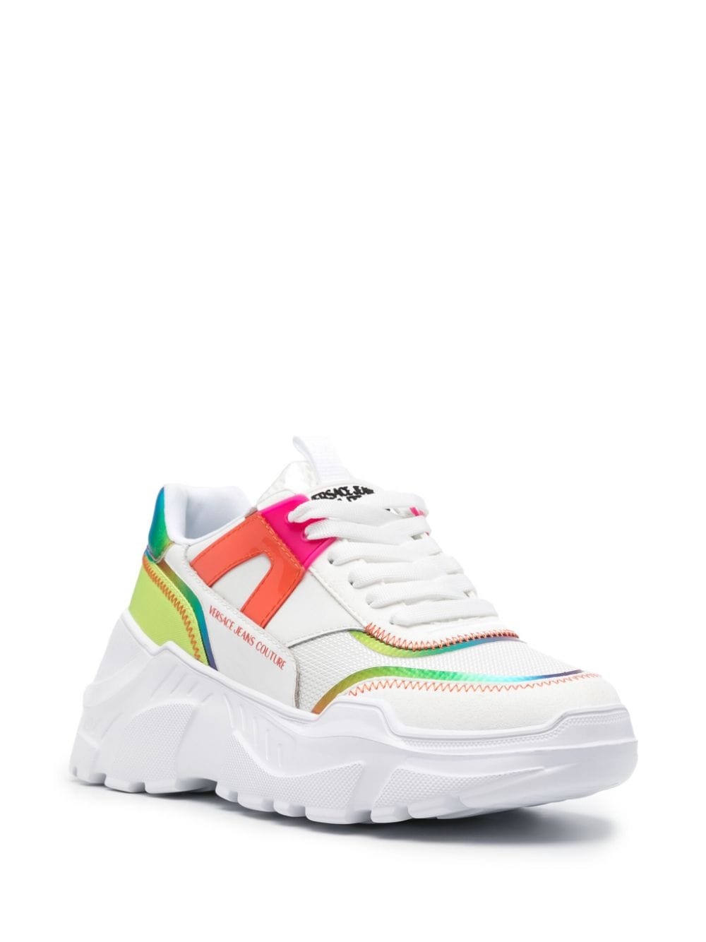 gradient-effect panelled sneakers - 2