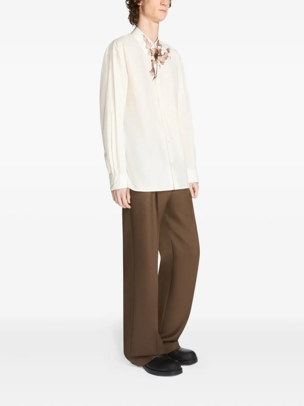 DRIES VAN NOTEN - Men Floral Print Shirt - 2