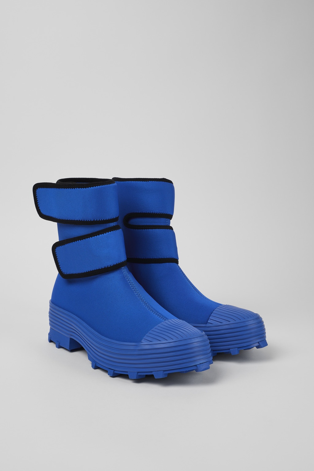 Blue Textile Medium Boot - 2