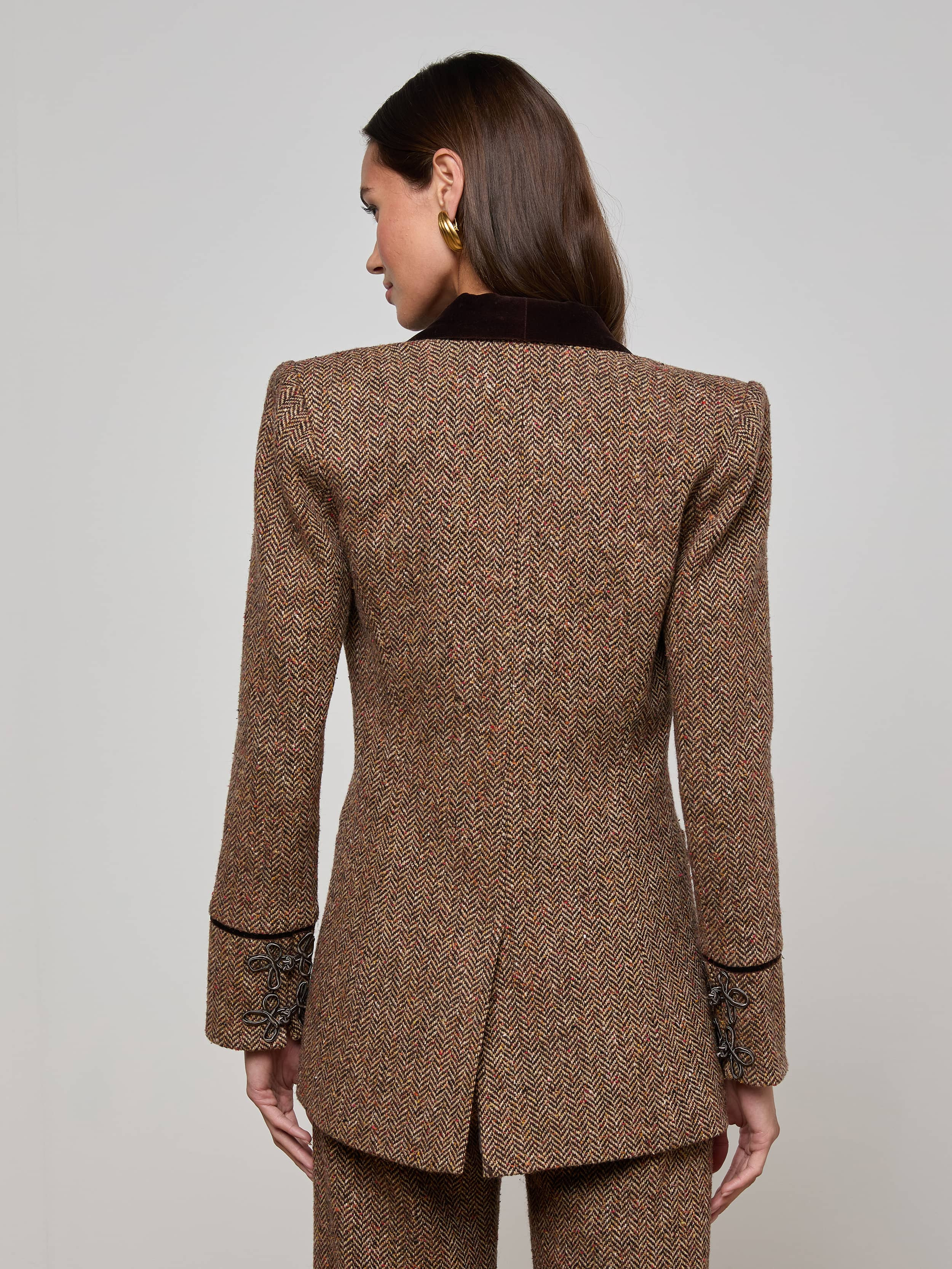 Gable Herringbone Blazer - 5