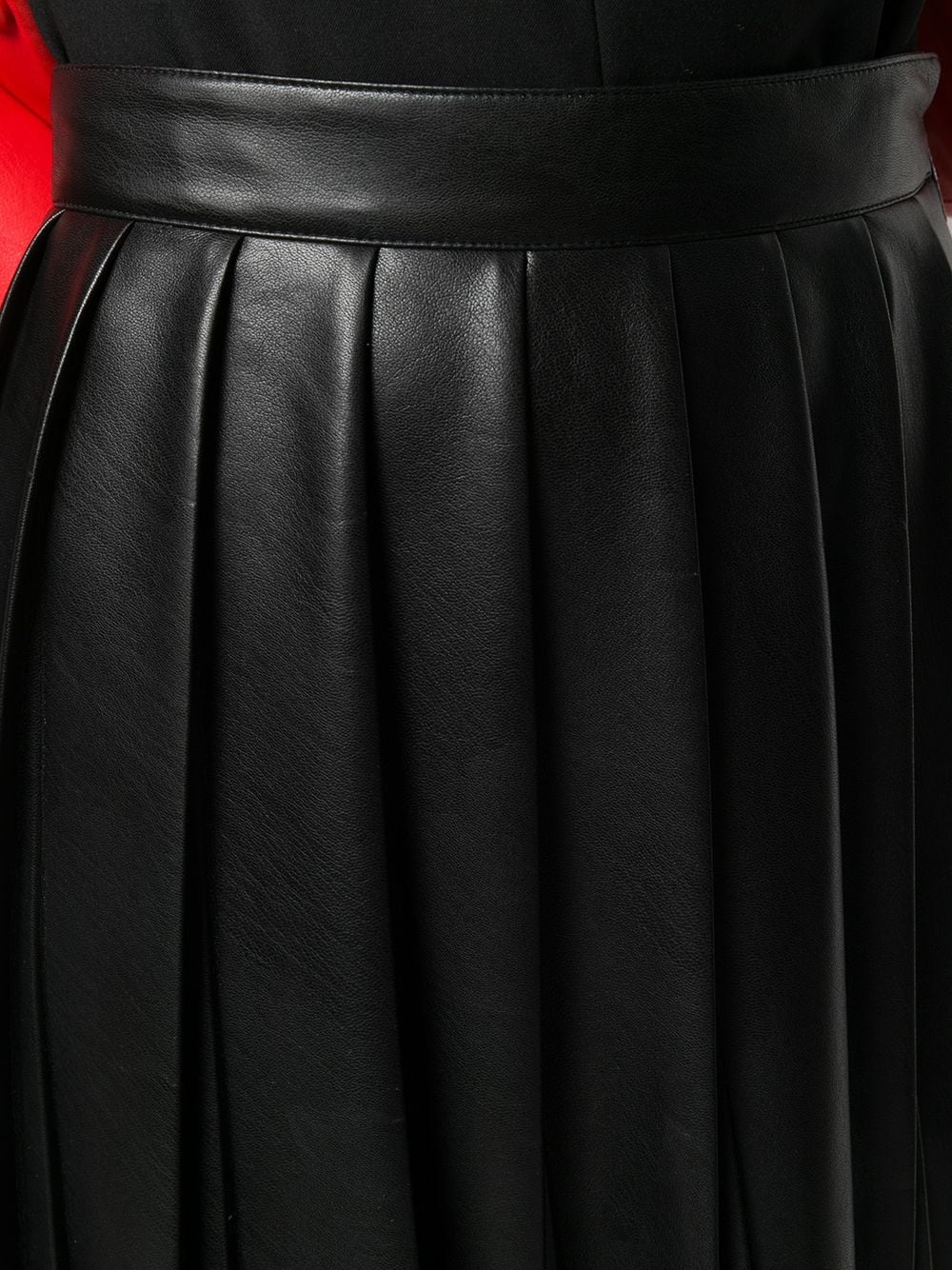 faux-leather pleated skirt - 5