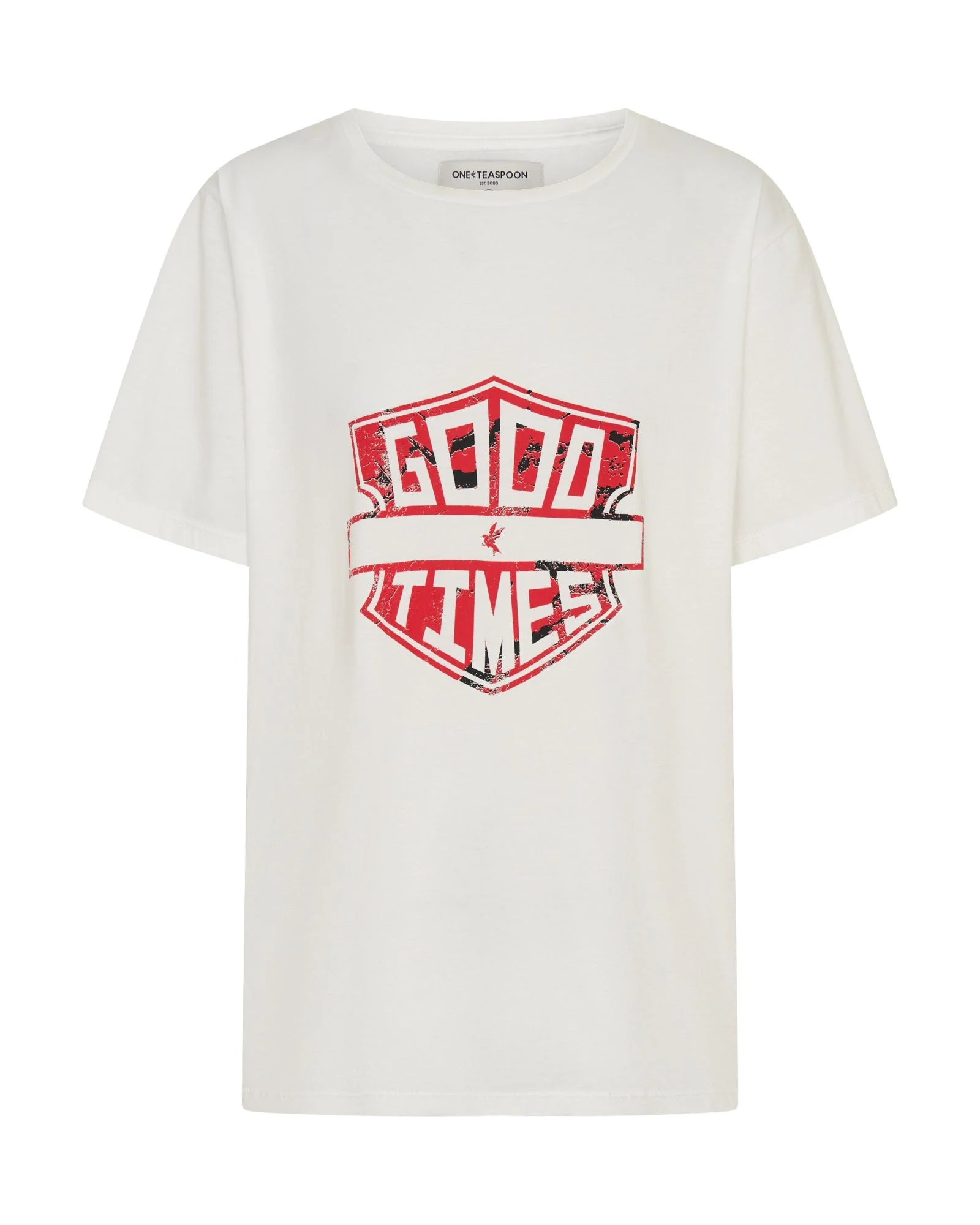 Good Times Boyfriend Tee - White - 1
