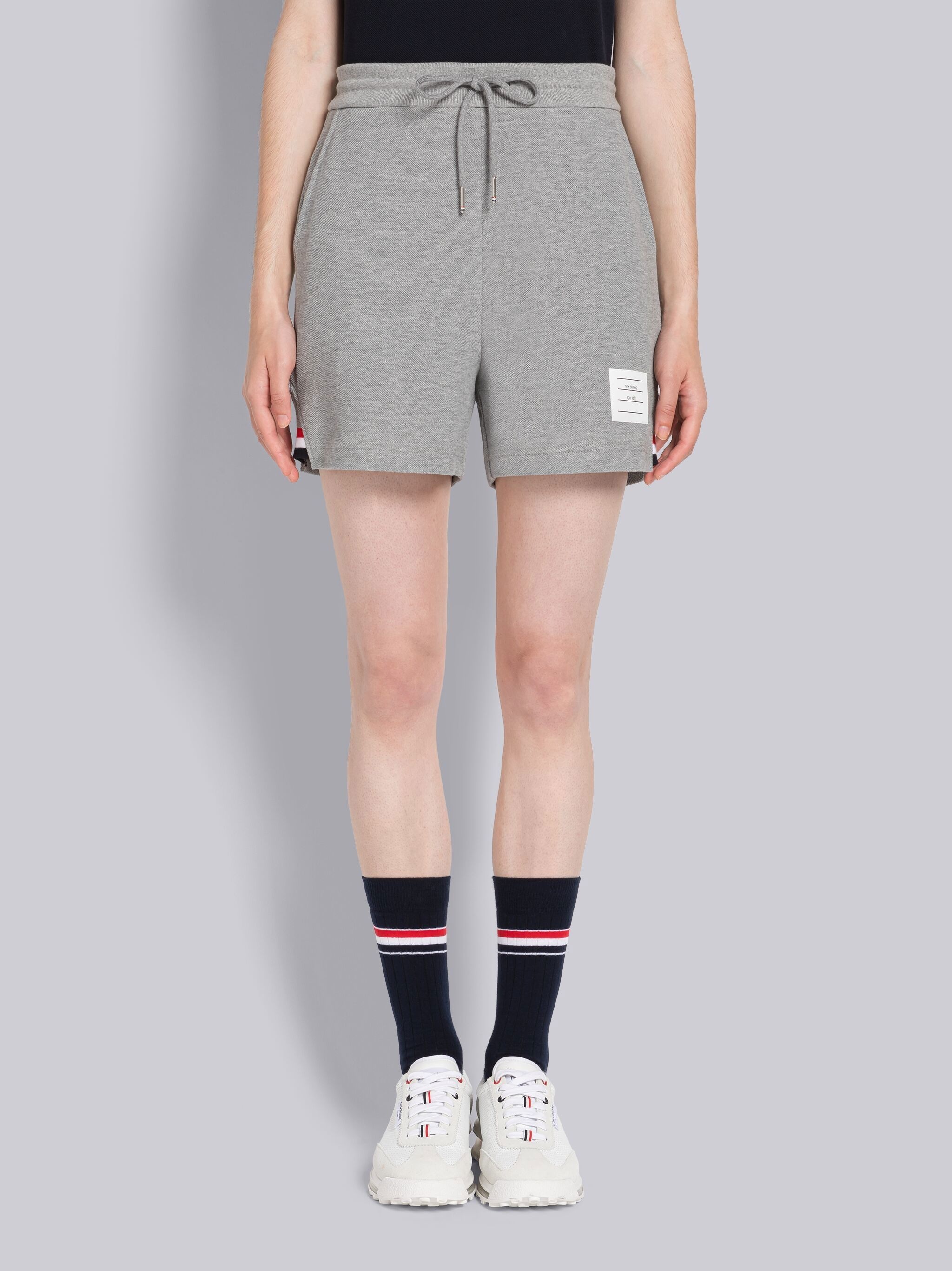 Pique Stripe Rib Gusset Short - 1