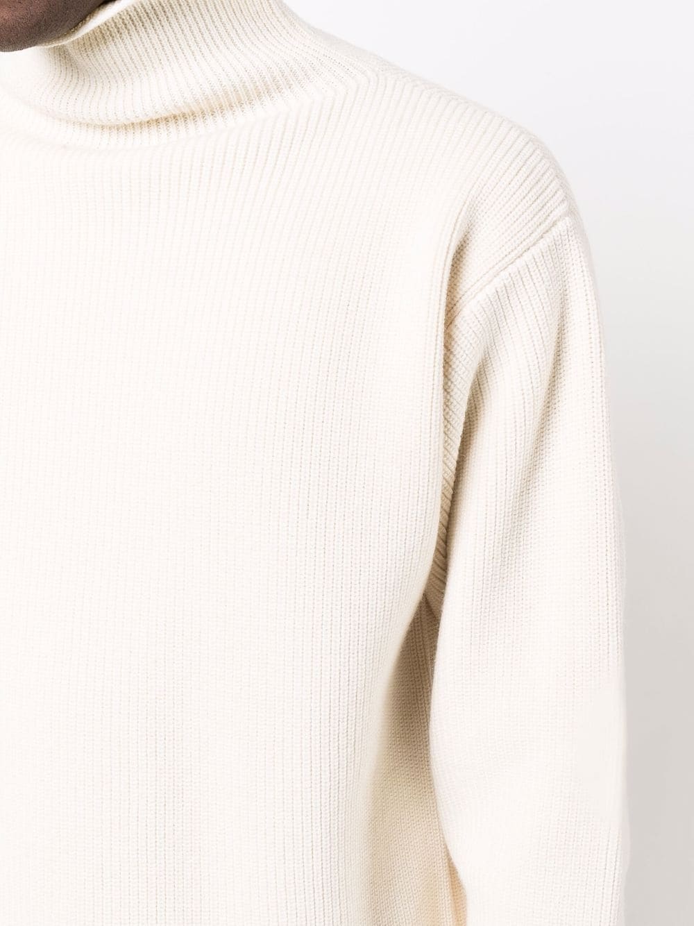 high-neck knitted jumper - 5