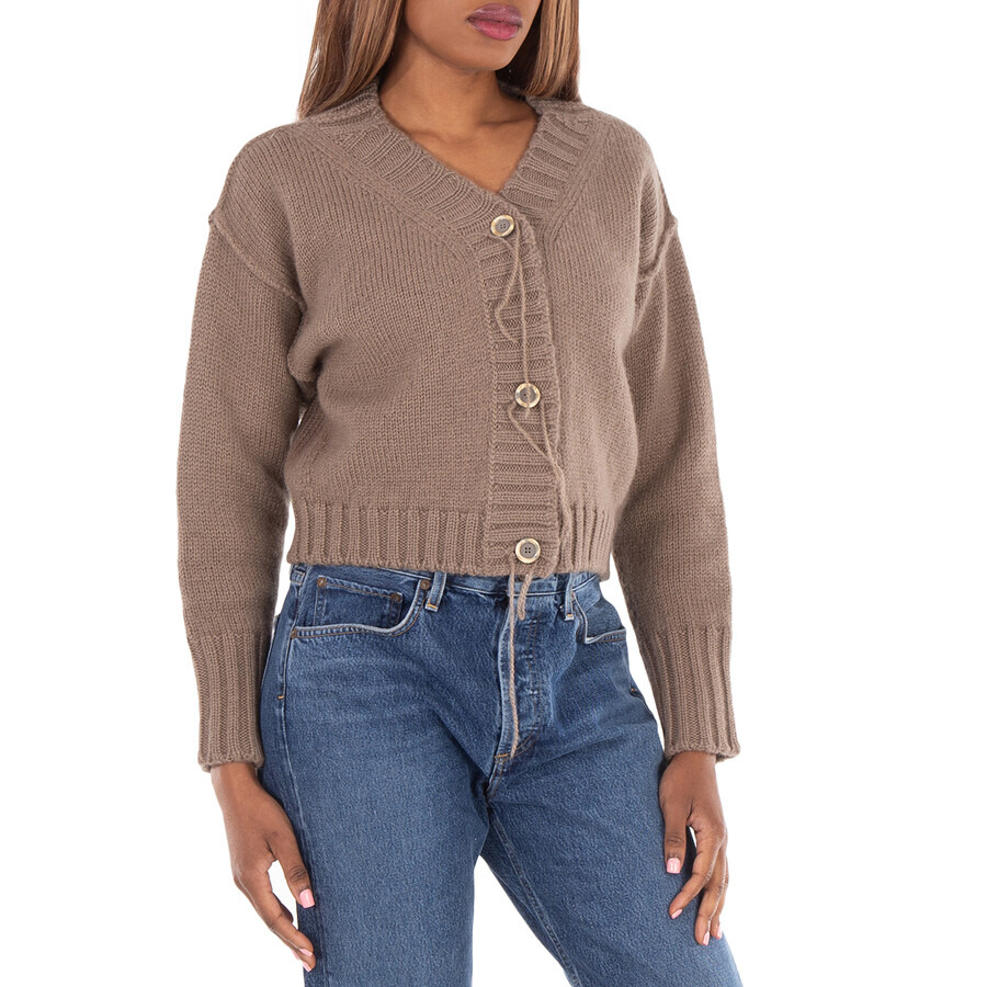 Acne Studios Cropped Knitted Cardigan - 4