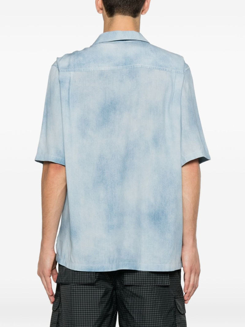 denim-print short-sleeve shirt 4