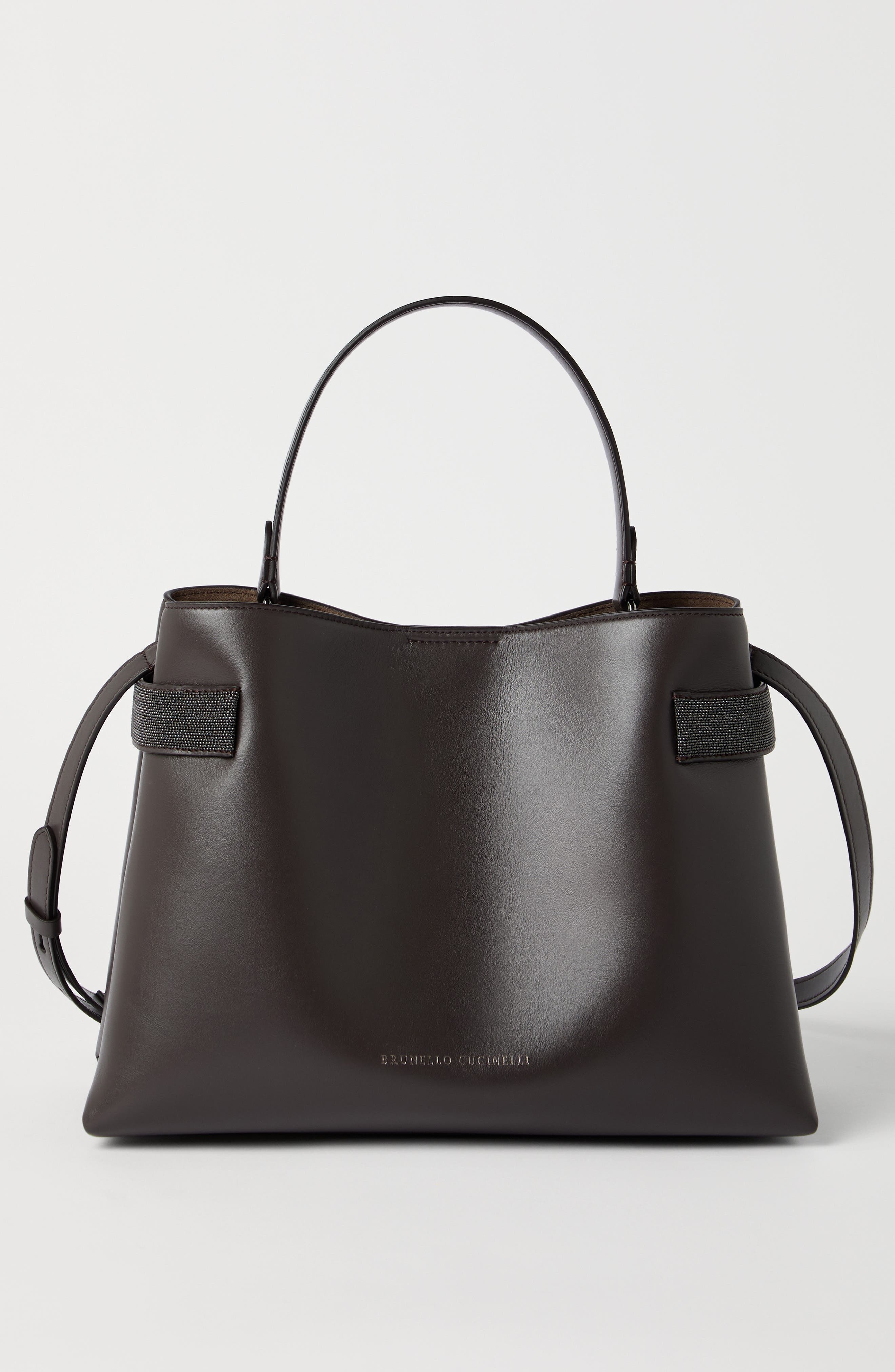 Brunello Cucinelli Top-Handle Essence bag in Rust Brown at Nordstrom - 2