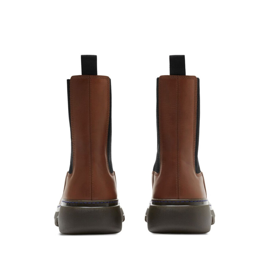 Burberry Creeper Leather Chelsea Boots - 2
