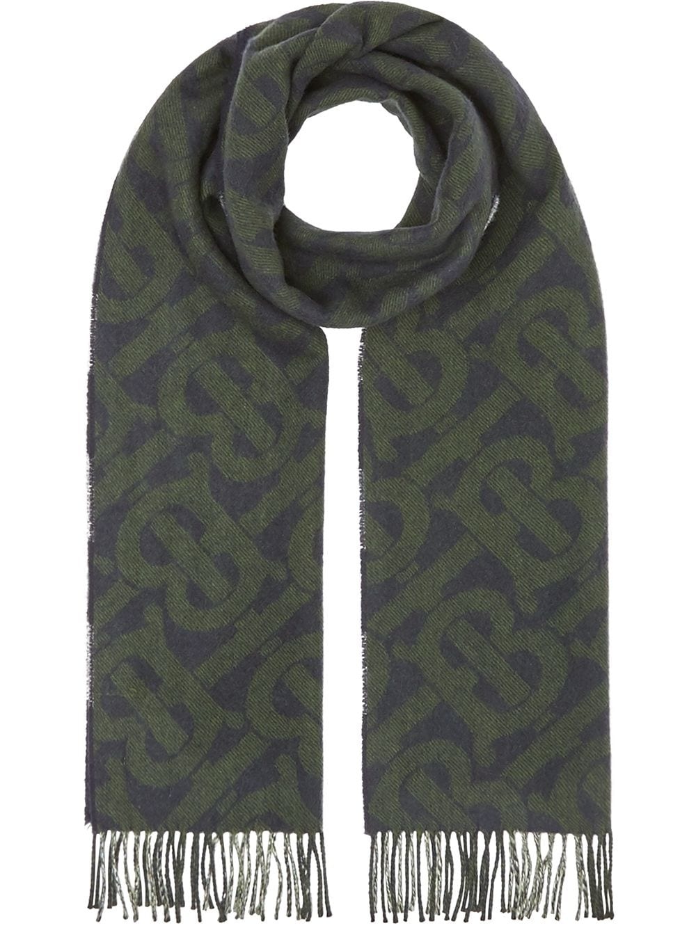  reversible monogram checked scarf - 1